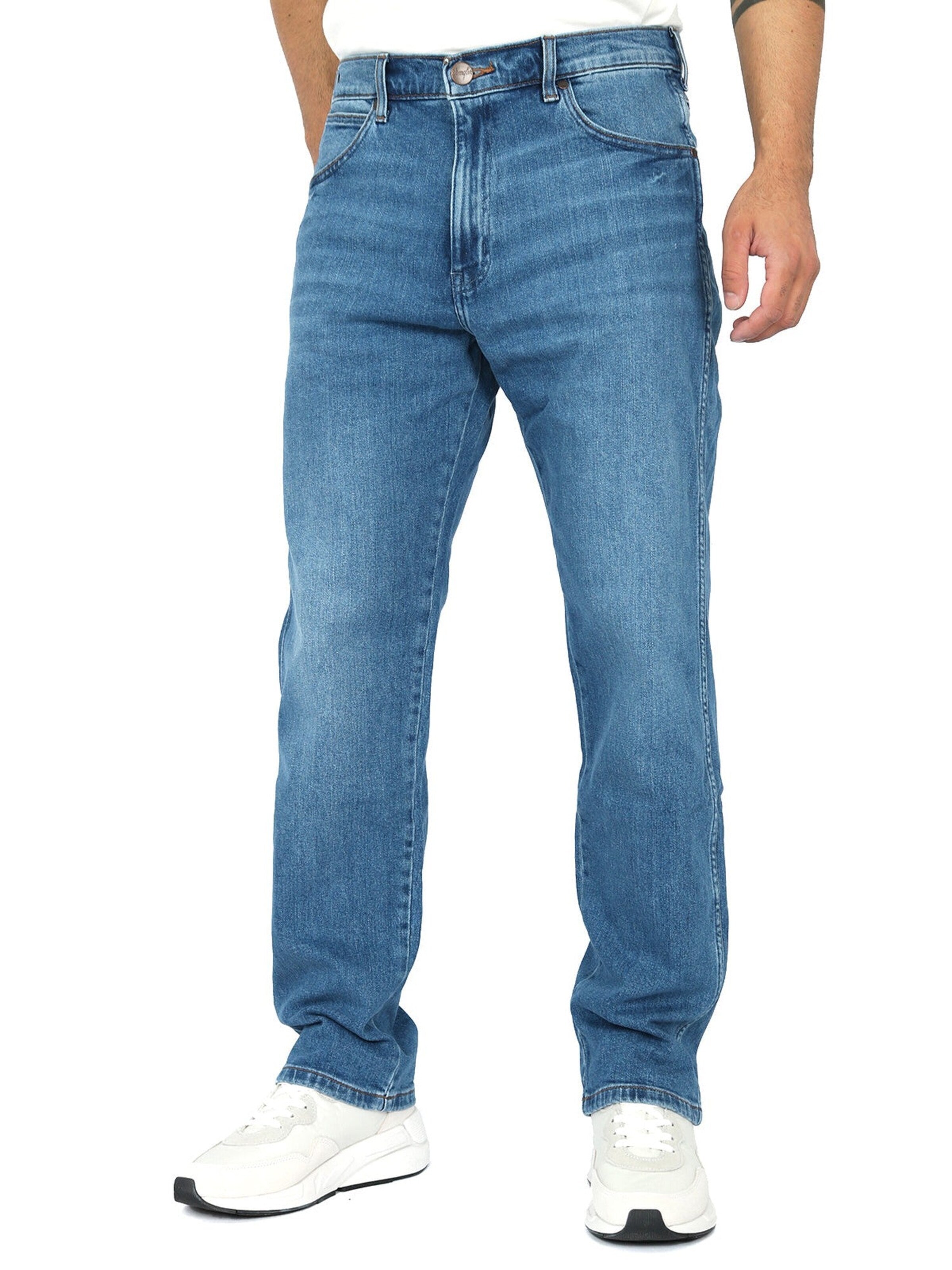 WRANGLER - Loosefit Calças de ganga 'RELAXED FRONTIER' em azul
