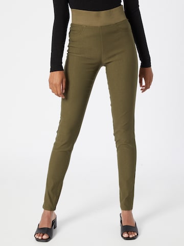 Freequent Jeggings in Green: front