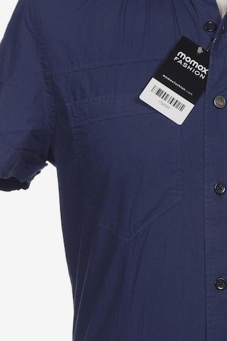 BIKKEMBERGS Button Up Shirt in S in Blue