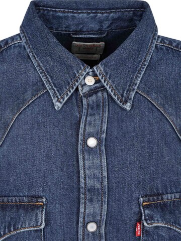 LEVI'S ® Regular fit Between-season jacket 'M' Barstow Western Standard Lower Haight Med Indigo Flat Finish Shirt' in Mixed colours