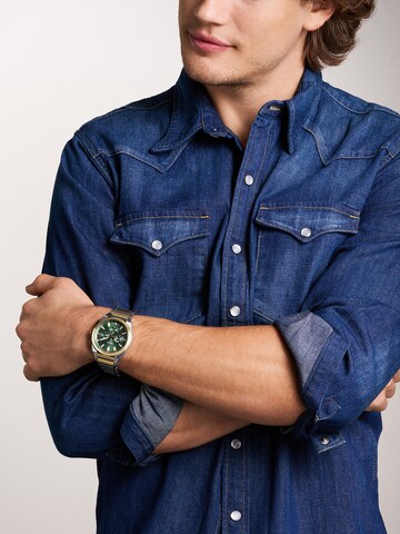 FOSSIL Analogt ur i guld