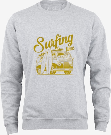 Sweat-shirt 'Surfing Time' Cotton Prime en gris : devant