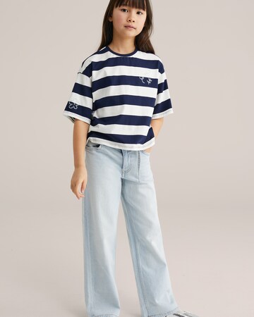 WE Fashion Wide Leg Jeans in Blau