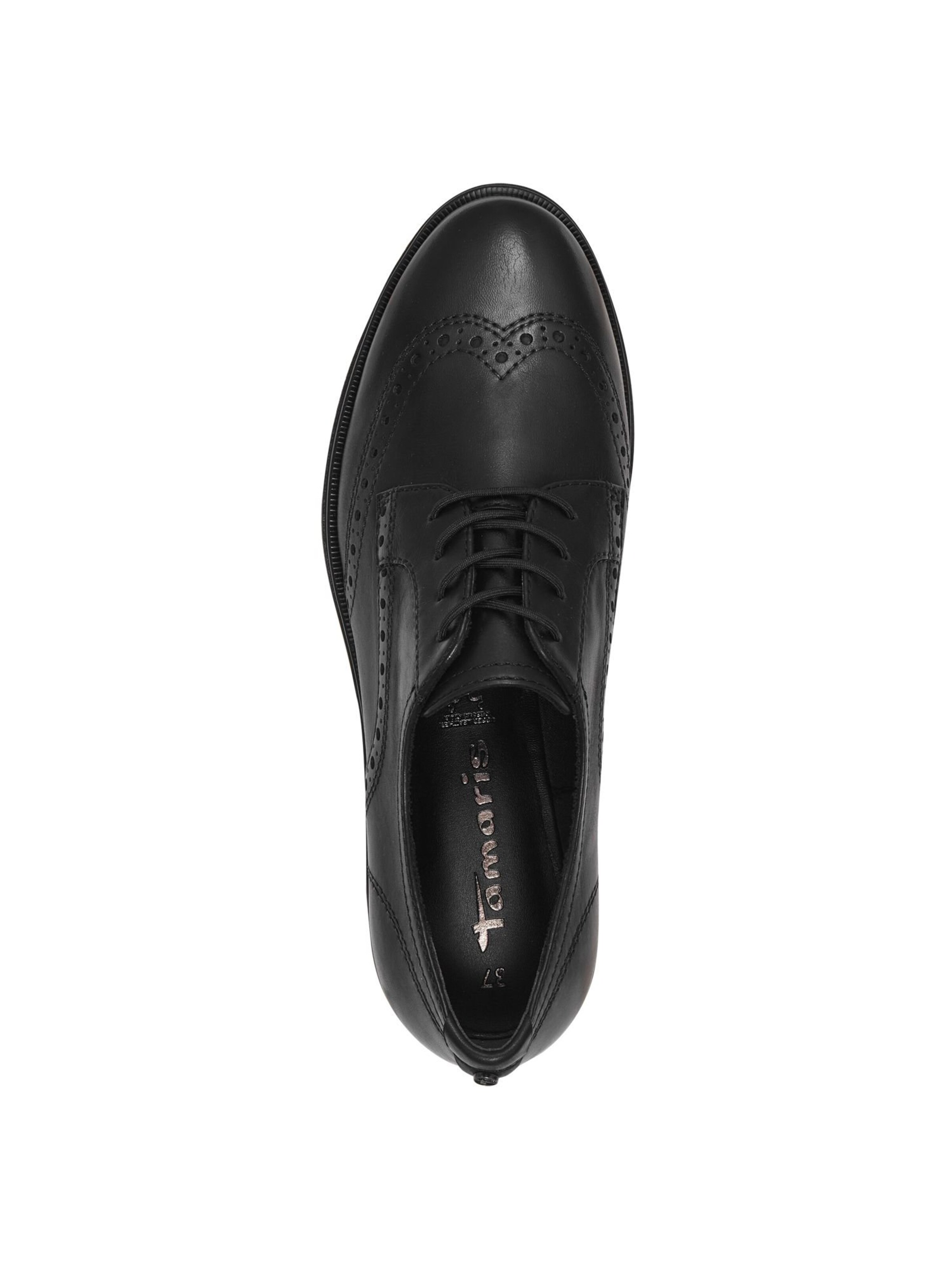 Chaussure à lacets Tamaris en noir