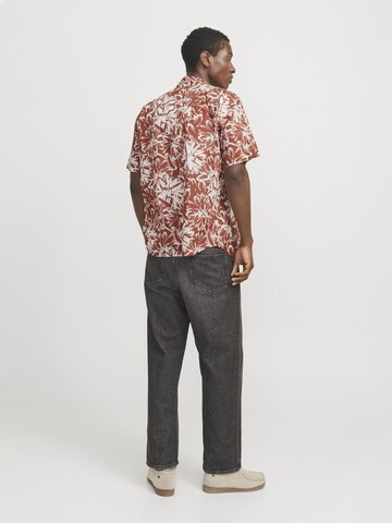 JACK & JONES Regular fit Overhemd in Bruin