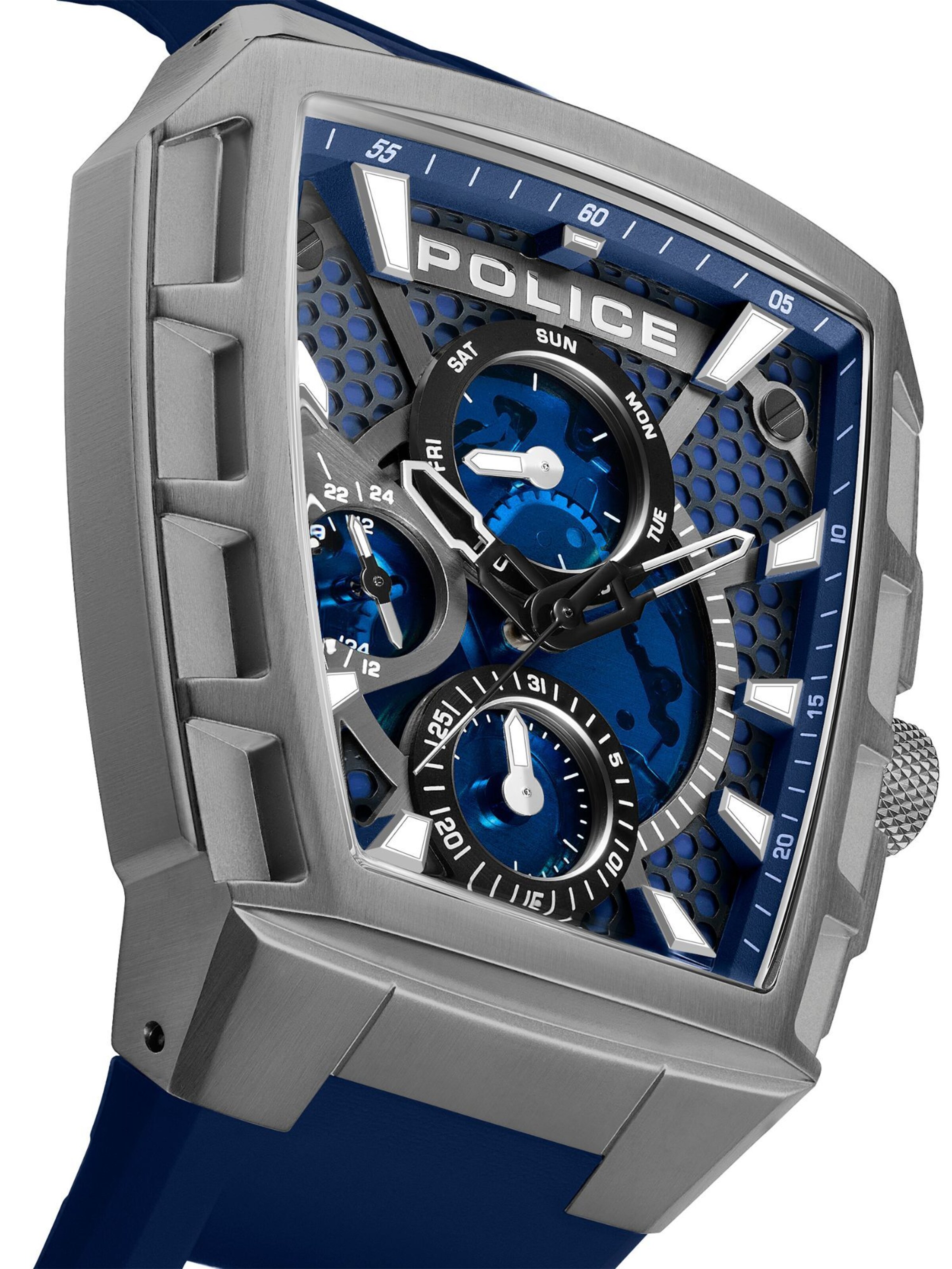 POLICE Analog watch ' Tough Gear ' in Blue