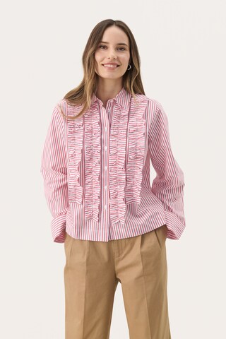 Part Two Blouse 'PranveraPW' in Rood: voorkant