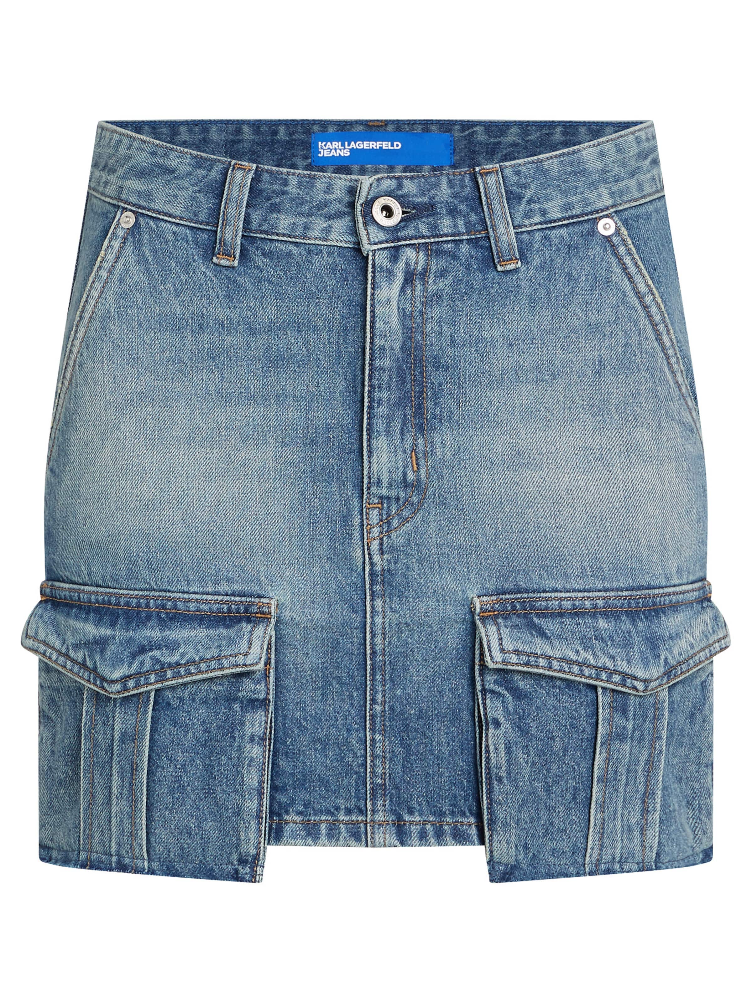KARL LAGERFELD JEANS Kjol i blå: framsida