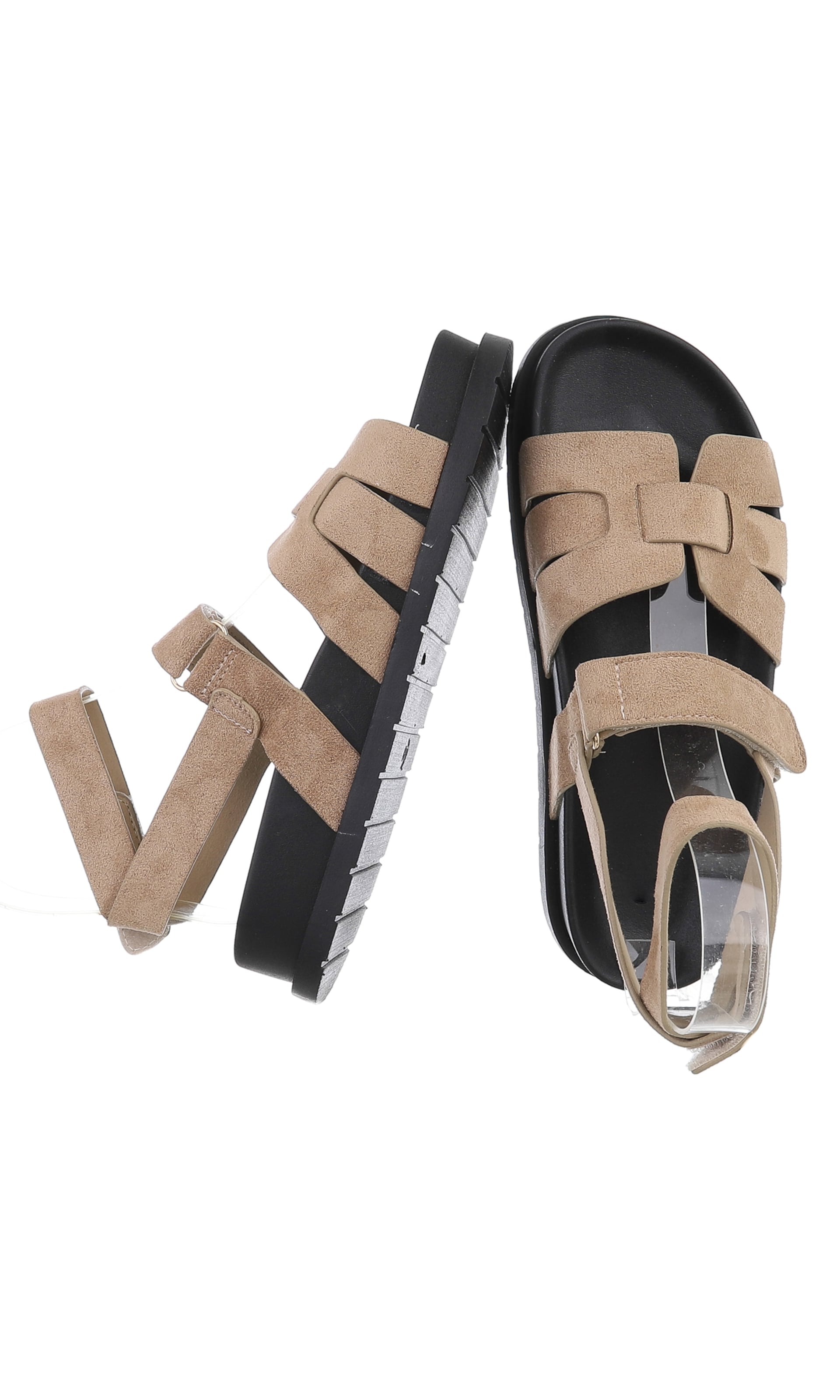 Ital-Design Strap Sandals in Beige