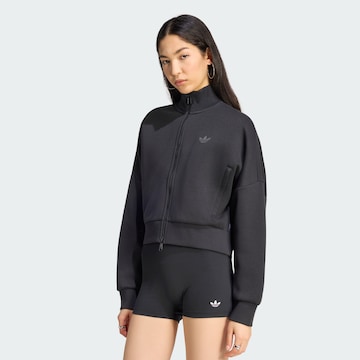 Veste de survêtement ADIDAS ORIGINALS en noir : devant