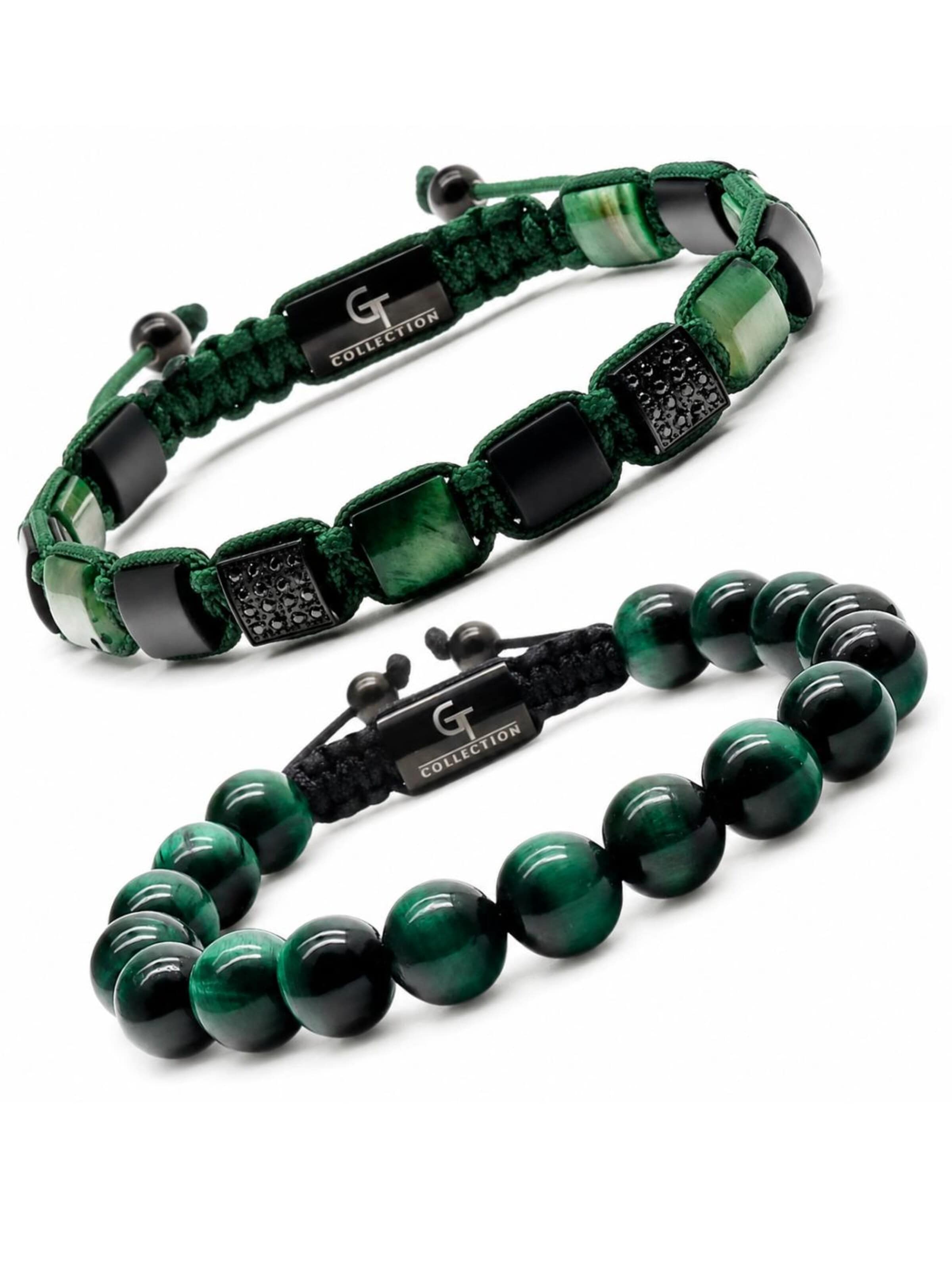 GT Collection Bracelet 'The Balance Set Classic' in Green: front