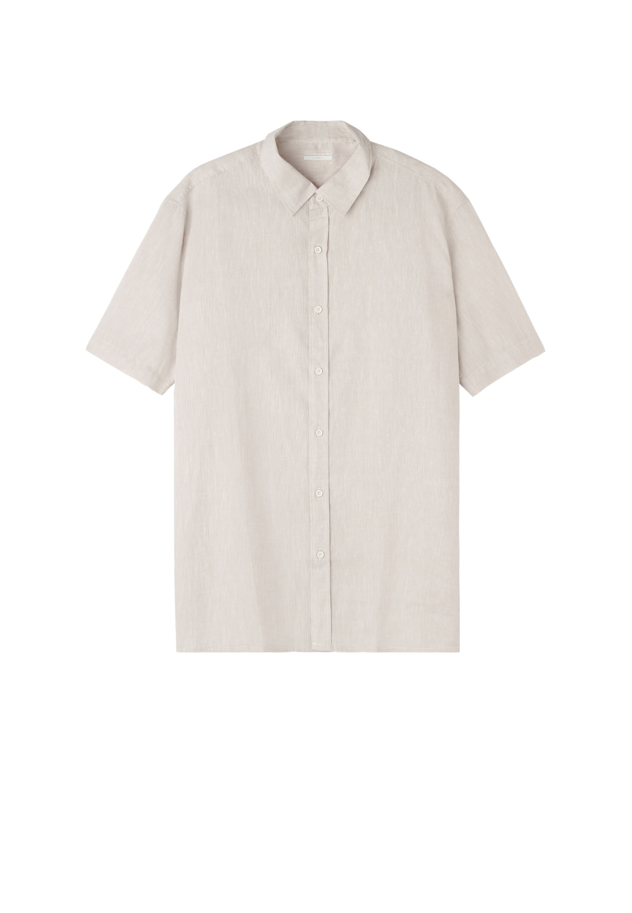 IUMAN Intimissimi Regular fit Button Up Shirt in Beige: front