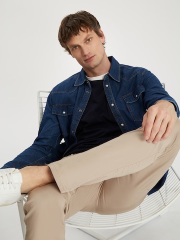 CROSS JEANS Regular Hose 'F 194' in Beige