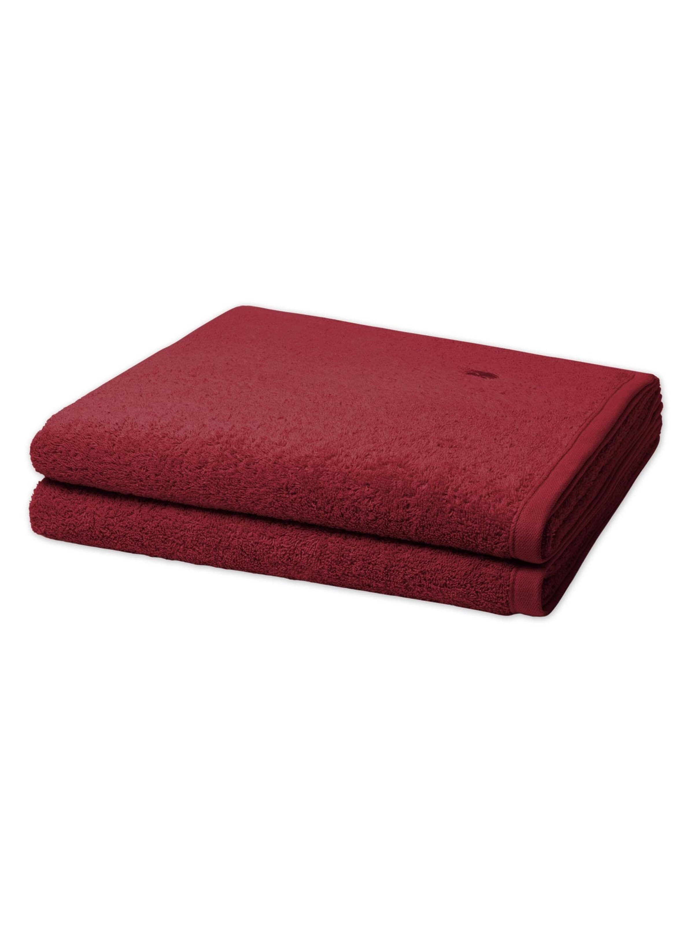 ROSS Handtuch 'Vita'‌‌ in Rot: Vorderseite