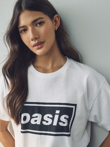 Next Shirt 'Oasis Band' in White