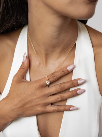 Hey Happiness Necklace 'Crystal Love' in Gold