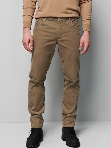 Coupe slim Pantalon MEYER en beige : devant