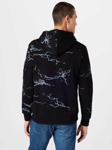 ALPHA INDUSTRIES Sweatshirt in Zwart