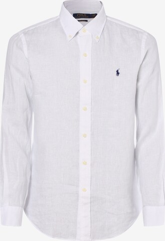 Coupe regular Chemise Polo Ralph Lauren en blanc : devant