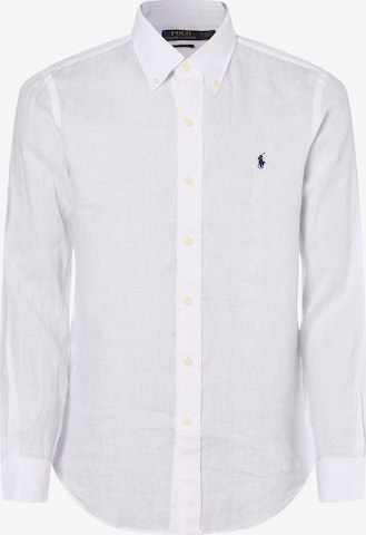 Chemise Polo Ralph Lauren en blanc : devant