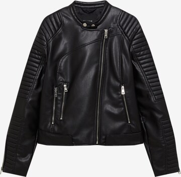 Veste mi-saison Pull&Bear en noir : devant