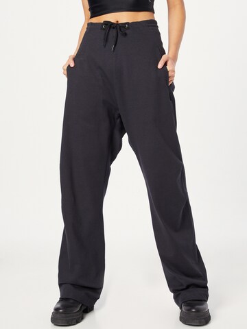 G-Star RAW Wide leg Broek 'Snow' in Zwart: voorkant