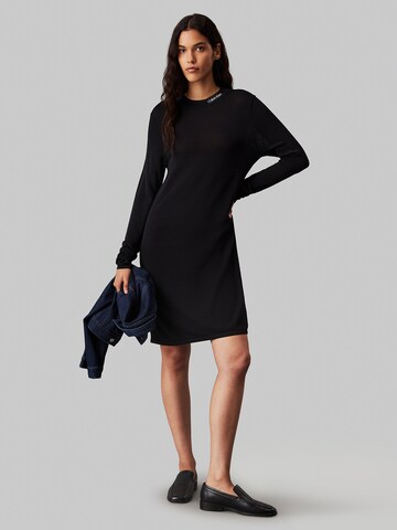 Calvin Klein Jeans Knit dress in Black: front