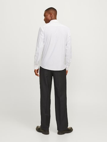 Jacks & Jones Slim Fit Hemd 'Herren Langarm Hemd'‌ in Weiß