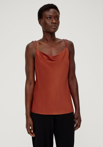 s.Oliver BLACK LABEL Top in Oranje: voorkant