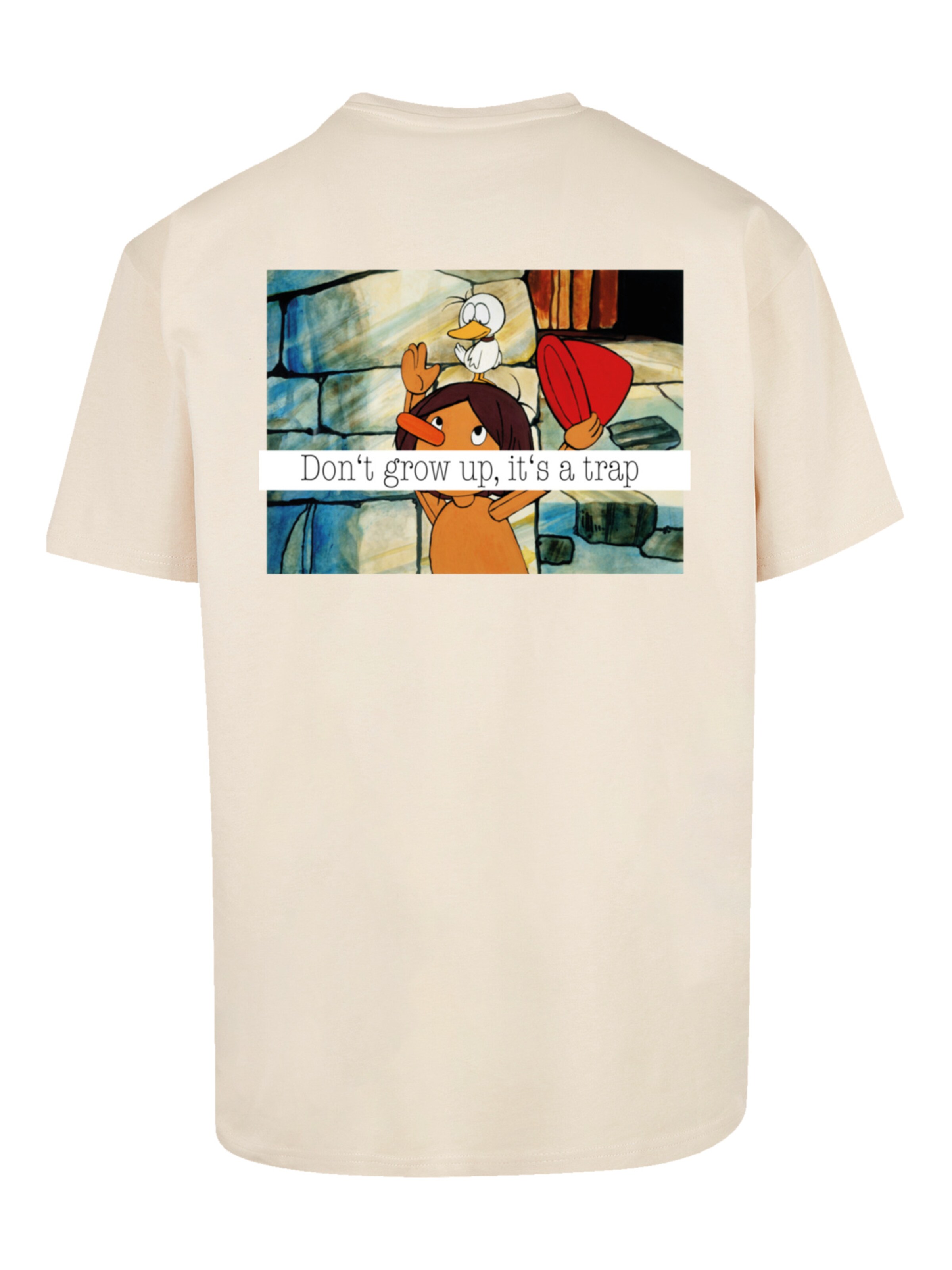 T-Shirt 'Heroes of Childhood Pinocchio' F4NT4STIC en beige