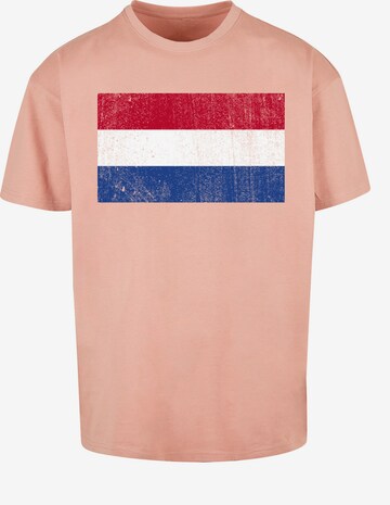 T-Shirt 'Netherlands' F4NT4STIC en beige : devant