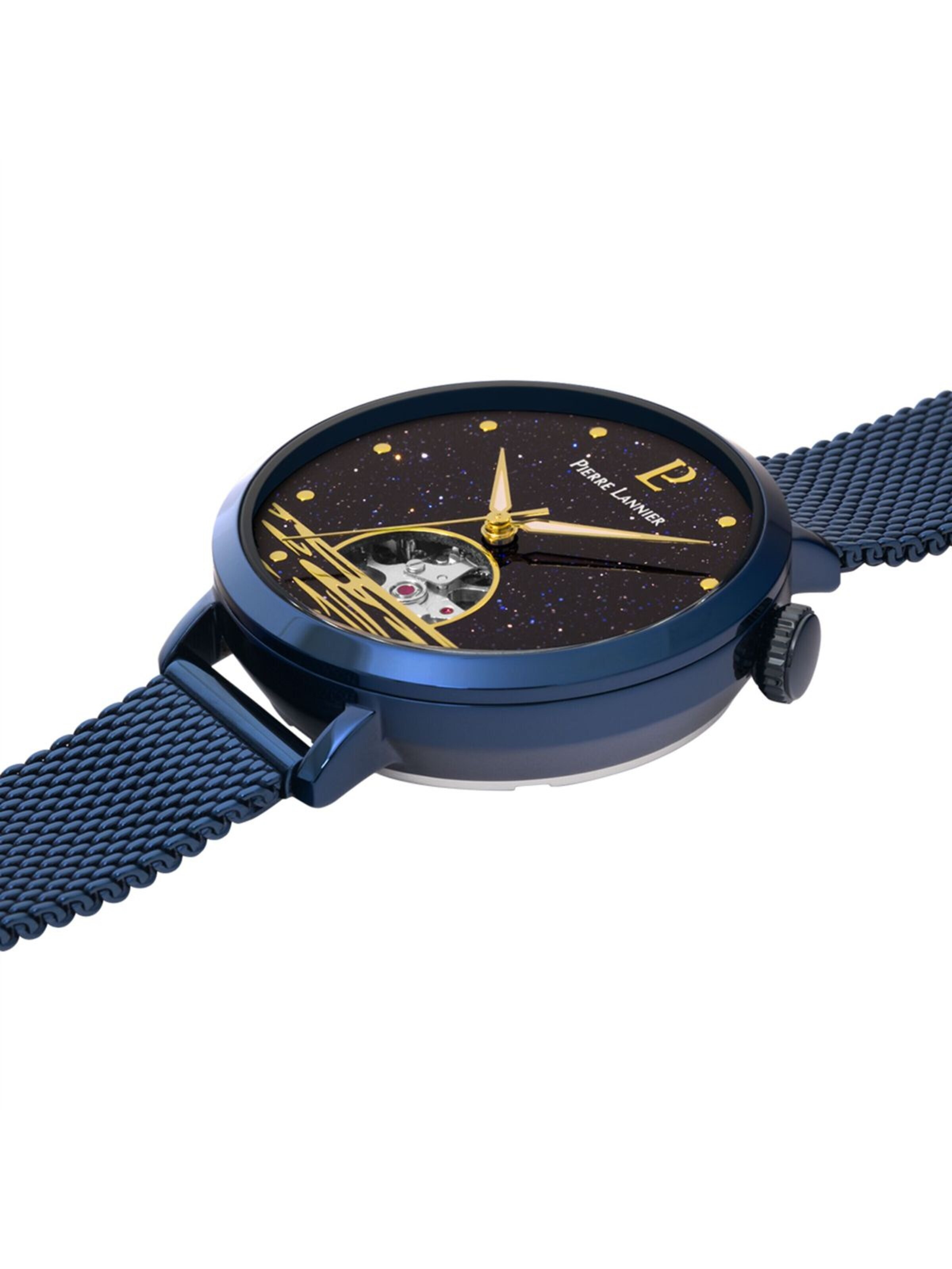 Montre à affichage analogique 'Pierre Lannier - Automatic watch Australe - Automatic watch movement - Watch case width: 35 mm' Pierre Lannier en bleu