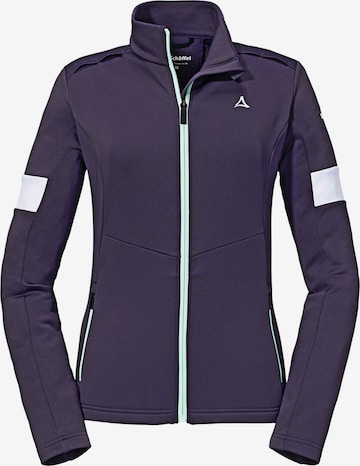 Giacca di pile funzionale 'Grassen' di Schöffel in lilla: frontale