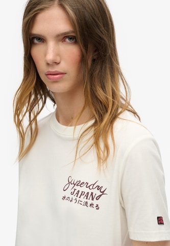 Superdry Футболка 'TOKYO' в Белый