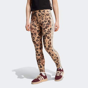 ADIDAS SPORTSWEAR Skinny Sporthose in Braun: Vorderseite