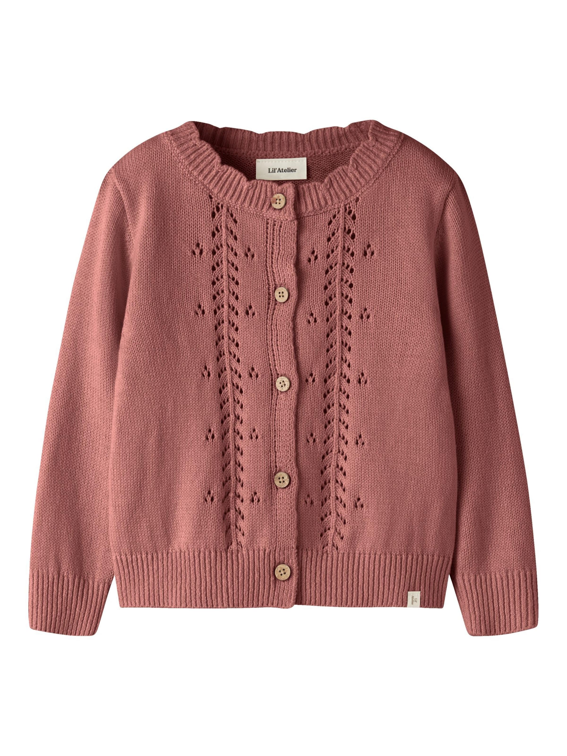 Lil'Atelier - Cárdigan en rosa: frente