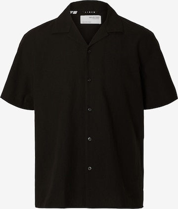 SELECTED Overhemd in Zwart: voorkant