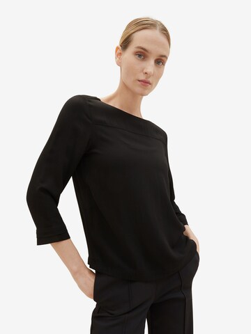 TOM TAILOR Blouse in Zwart