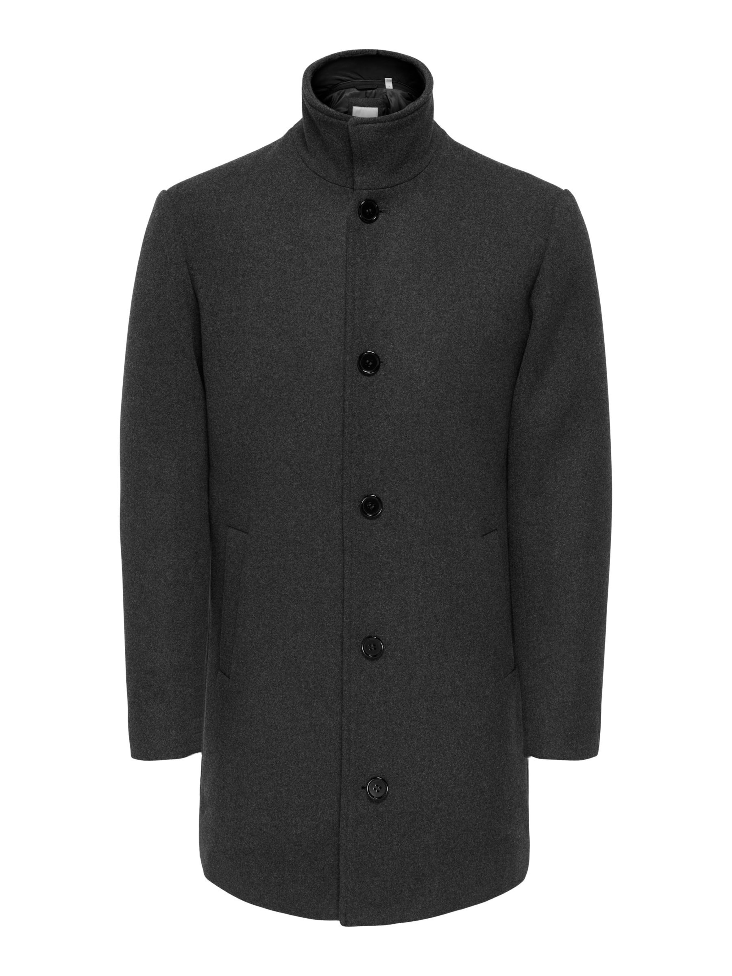 Only & Sons Between-Seasons Coat in Grey, Item view