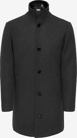 Only & Sons Between-Seasons Coat in Grey: front