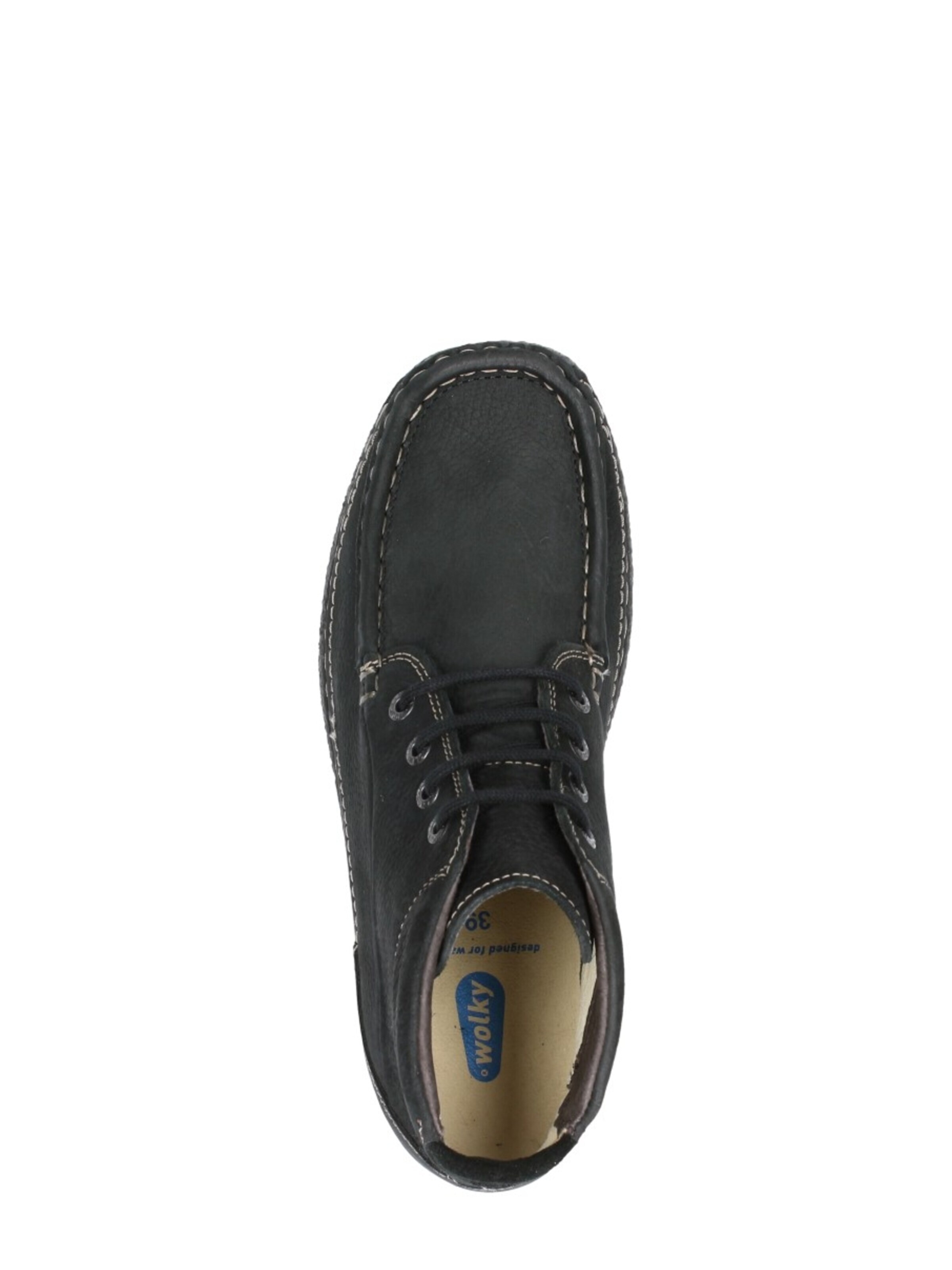 Wolky Schnürstiefelette 'Roll Shoot'‌‌‌‌‌‌ in Schwarz