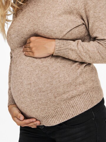 Only Maternity Pullover  'OLMLesly' in Beige