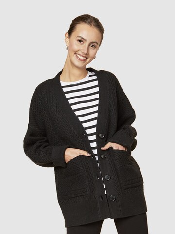 Les Lunes Knit Cardigan 'Alexis' in Black: front