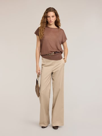 MOTIVI - Pierna ancha Pantalón en beige