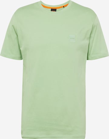 BOSS Orange Shirt 'Tales' in Groen: voorkant