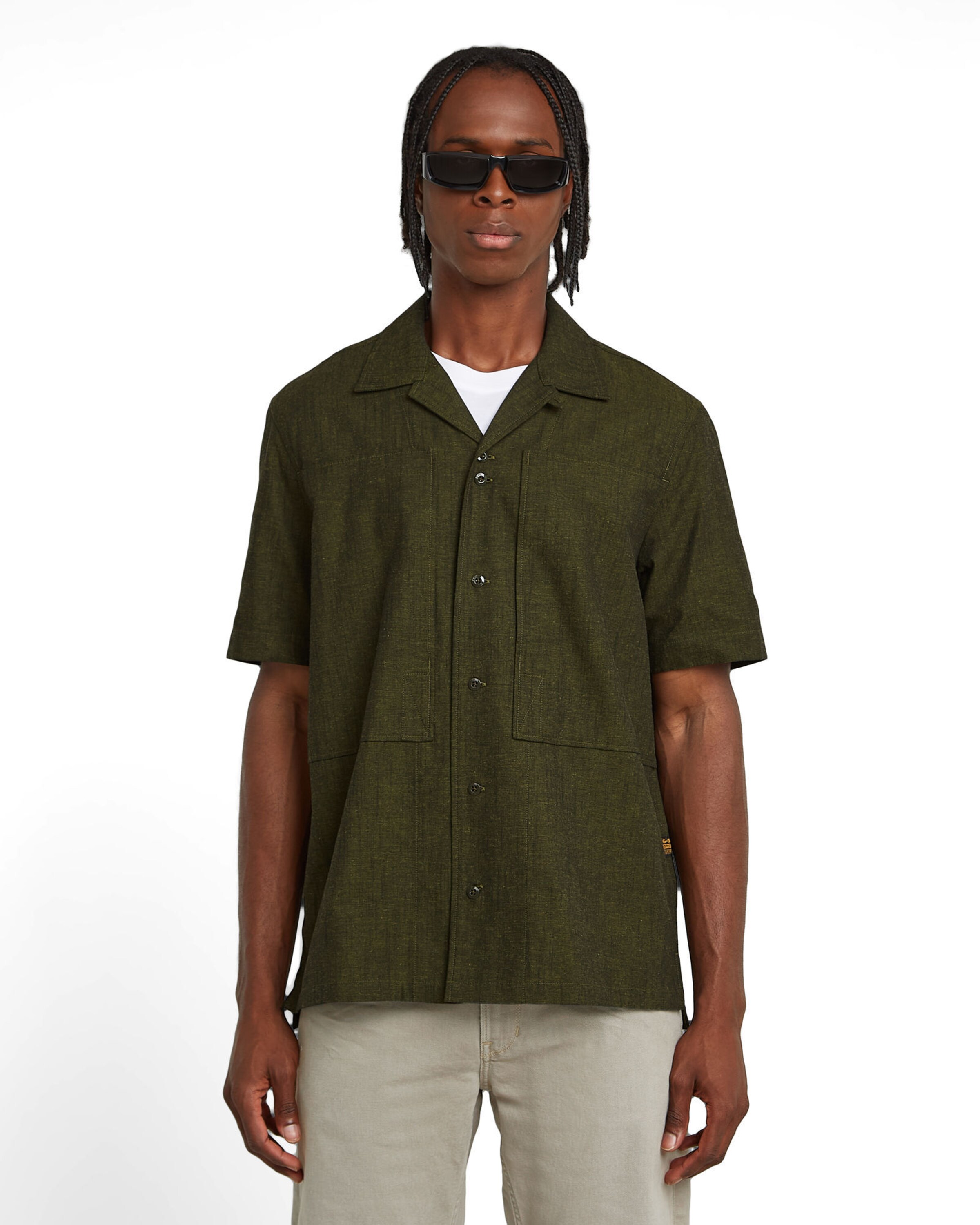 G-STAR Regular fit Overhemd in Groen: voorkant