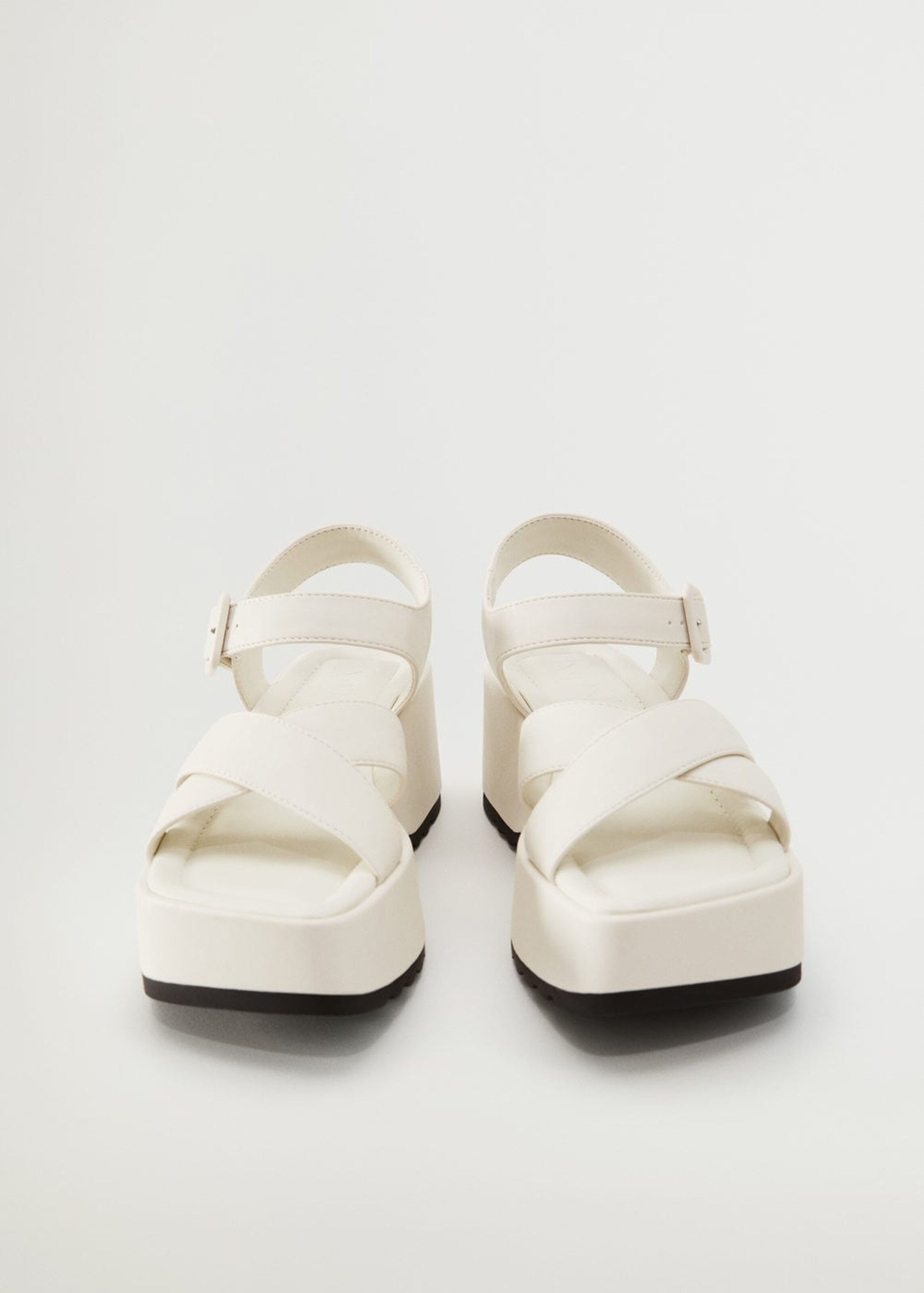 Frauen Sandalen MANGO Sandale 'Spicy 1' in Creme - FX44719 Frauen Sandalen MANGO Sandale 'Spicy 1' in Creme - FX44719
