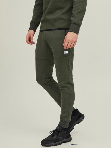 JACK & JONES Tapered Trousers 'Will' in Green