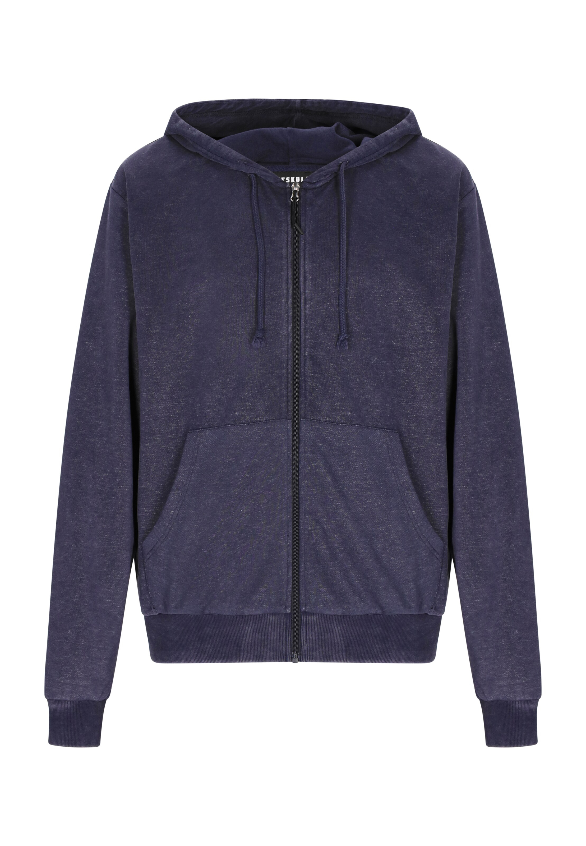 TUFFSKULL - Sudadera con cremallera 'Back To School' en azul: frente