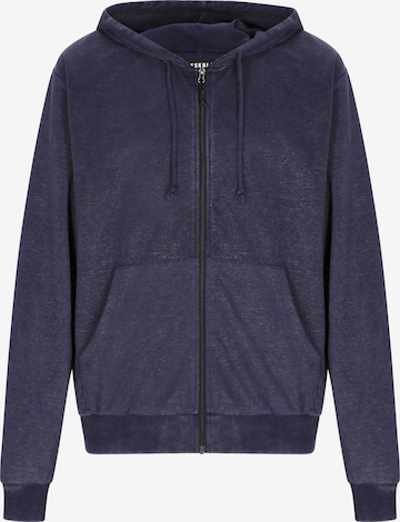 Veste de survêtement 'Back To School' TUFFSKULL en bleu : devant